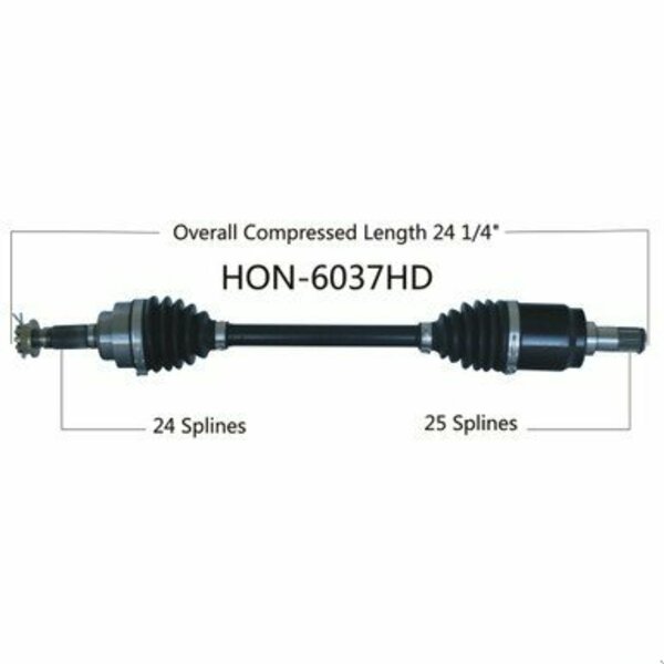 Wide Open Heavy Duty CV Axle for HONDA HD REAR LEFT MUV700 BIG RED HON-6037HD